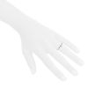 Sortija solitaria Cartier 1895 en platino y diamante - Detail D1 thumbnail