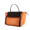 Bolso de mano Celine Belt modelo grande en cuero bicolor color oro y negro - 00pp thumbnail