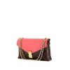 Sac bandoulière Louis Vuitton Saint Germain en toile monogram marron et cuir corail - 00pp thumbnail