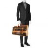 Bolso de fin de semana Louis Vuitton Sac de chasse en lona Monogram y cuero natural - Detail D1 thumbnail