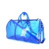 Bolsa de viaje Louis Vuitton  Keepall Editions Limitées en vinilo degradado azul y vinilo azul - 00pp thumbnail