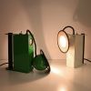 Gae Aulenti & Piero Castiglioni, "Minibox" bedside lamp, in green lacquered metal, Stilnovo edition, stamped, designed in1979, edition of the 1980's - Detail D3 thumbnail
