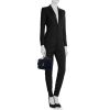 Chanel 19 handbag in blue quilted canvas - Detail D1 thumbnail