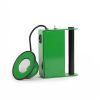 Gae Aulenti & Piero Castiglioni, "Minibox" bedside lamp, in green lacquered metal, Stilnovo edition, stamped, designed in 1979, edition of the 1980's - Detail D1 thumbnail