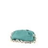 Sac à main Bottega Veneta Chain Pouch en cuir turquoise - 00pp thumbnail