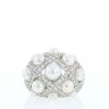 Bague Chanel Baroque grand modèle en or blanc,  perles et diamants - 360 thumbnail