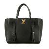 Borsa Louis Vuitton  Lockme in pelle martellata nera - 360 thumbnail