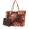 Bolso Cabás Louis Vuitton  Neverfull modelo mediano  en lona Monogram marrón y cuero natural - 00pp thumbnail