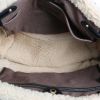 Louis Vuitton  Editions Limitées handbag  in brown monogram canvas  and black leather - Detail D2 thumbnail