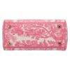 Dior  Lady D-Lite handbag  in pink and white canvas - Detail D4 thumbnail