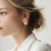 De Grisogono Contrario earrings in rose gold, diamonds and garnets - Detail D1 thumbnail