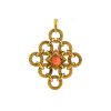 Ciondolo  Van Cleef & Arpels  in oro giallo e corallo - 360 thumbnail