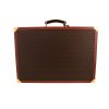 Celine   suitcase  in brown "Triomphe" canvas  and brown leather - Detail D5 thumbnail