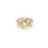 Chanel Baroque medium model ring in yellow gold and cultured pearls - 360 thumbnail