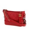 Bolso bandolera Chanel  Gabrielle  modelo pequeño  en cuero acolchado rojo - Detail D5 thumbnail