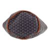 Sac cabas Goyard  Belharra en toile Goyardine bleu-marine et cuir marron - Detail D1 thumbnail