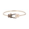 Bracciale Fred Force 10 modello grande in oro rosa e diamanti - 00pp thumbnail